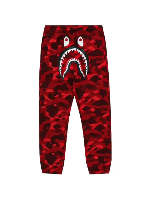 A BATHING APE® Camo Shark track pants