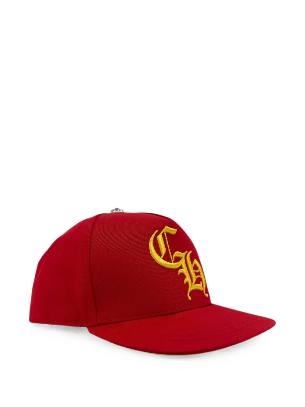 Chrome Hearts Honkbalpet met geborduurd logo Rood