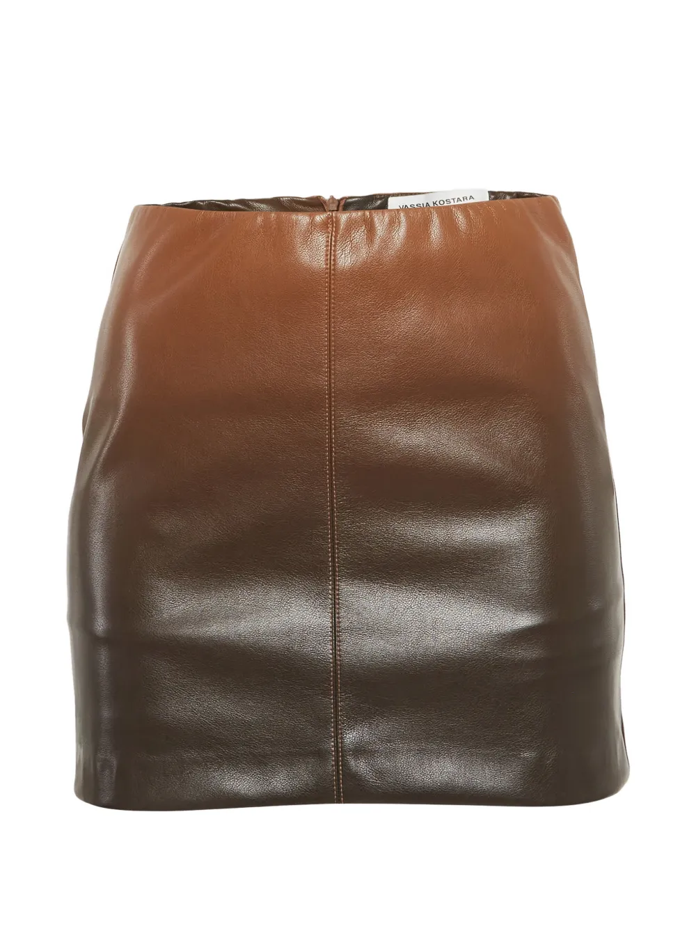 Vassia Kostara ombré mini skirt - Marrone
