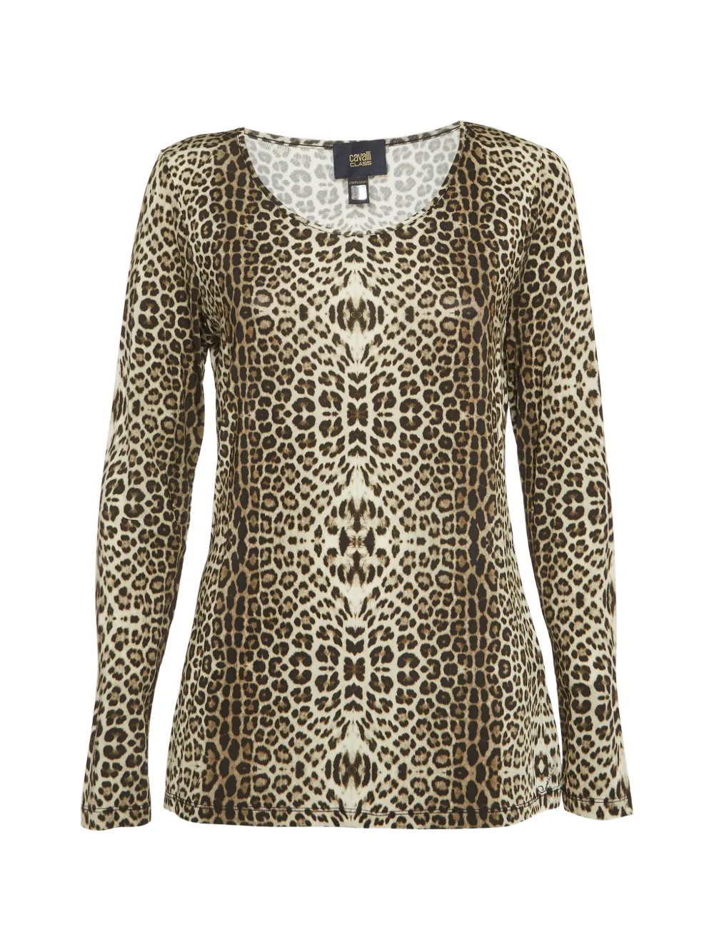 Roberto Cavalli Vintage pull en jersey à imprimé léopard - Tons neutres Roberto Cavalli Vintage pull en jersey à imprimé léopard - Tons neutres