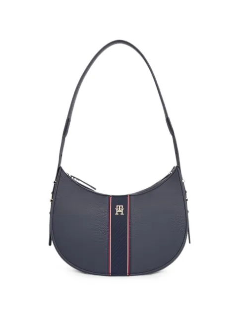 Tommy Hilfiger logo-plaque striped tote bag