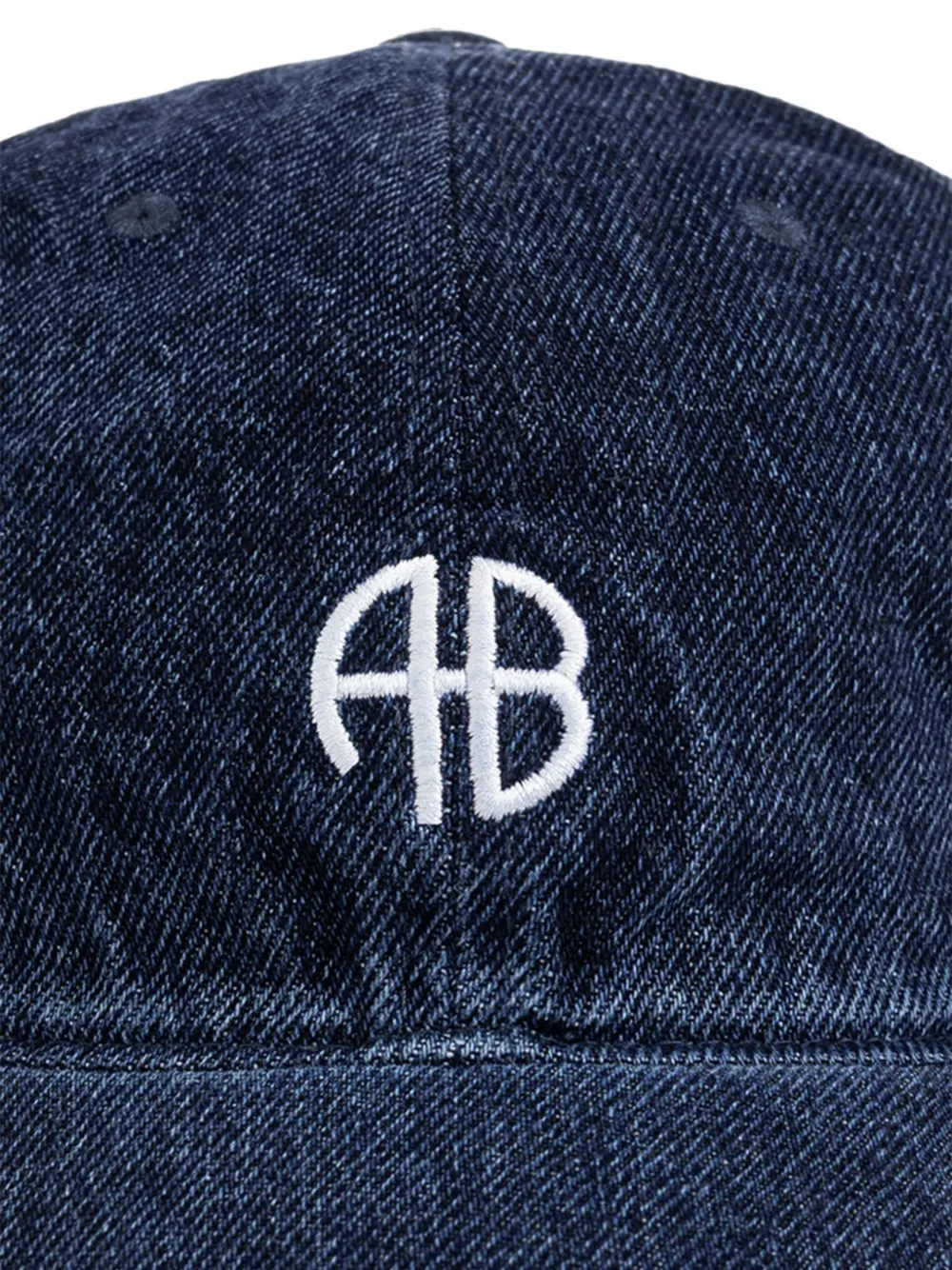 ANINE BING Jeremy denim honkbalpet Blauw