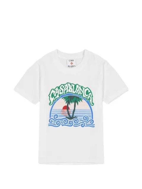 CASABLANCA KIDS playera con estampado gráfico