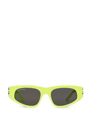 Balenciaga Eyewear oval-frame Sunglasses | Green | FARFETCH