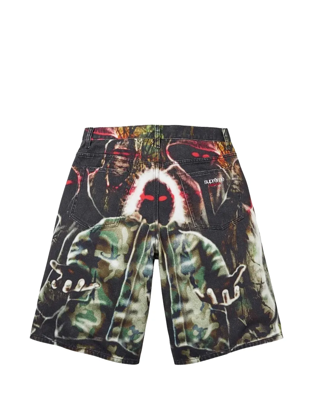 Supreme Shadows baggy denim shorts Zwart