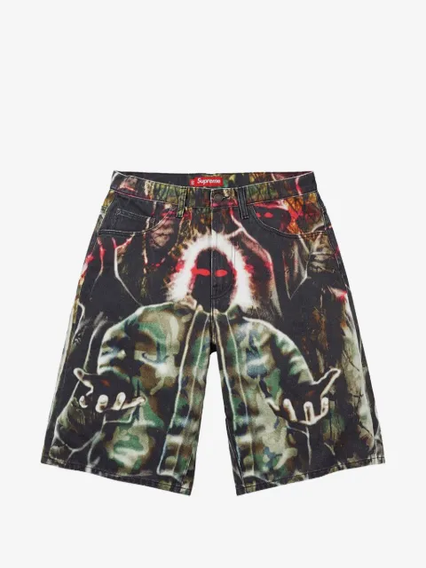Supreme Shadows baggy denim shorts