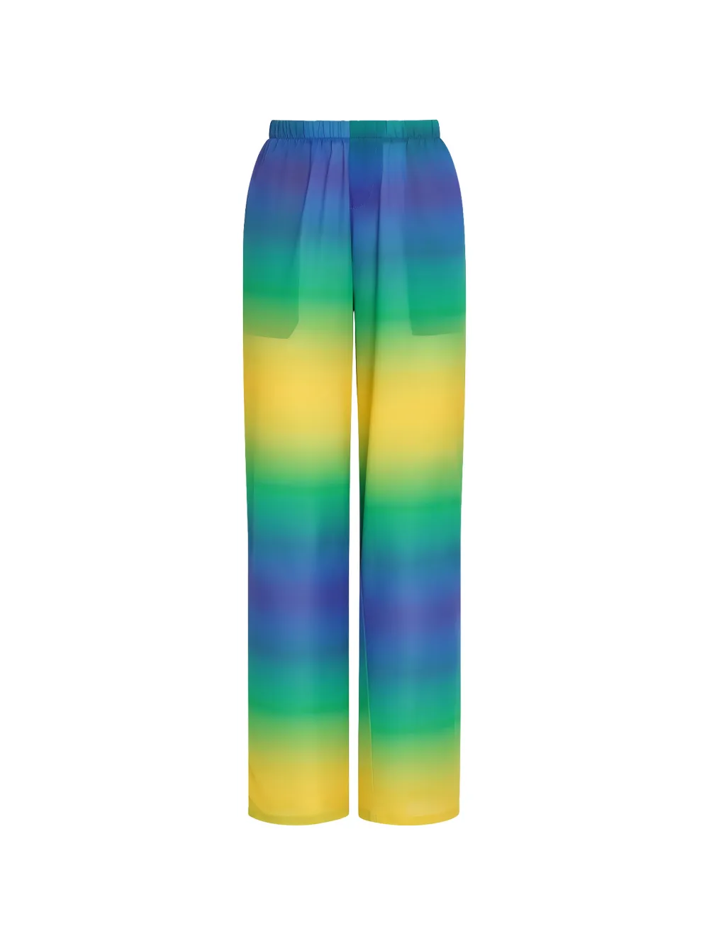 Amir Slama x Tati Barbieri Straight-Leg-Hose mit Farbverlauf - Blau