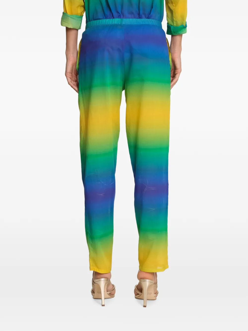 Amir Slama x Tati Barbieri straight broek met kleurverloop Blauw