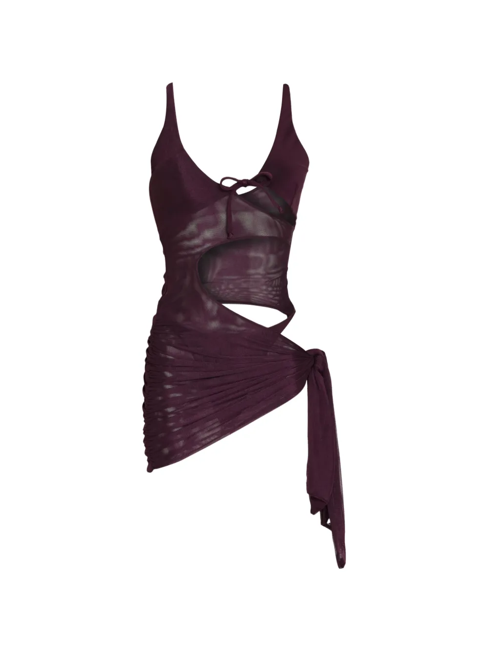 Amir Slama x Tati Barbieri Copricostume con dettaglio cut-out - Viola