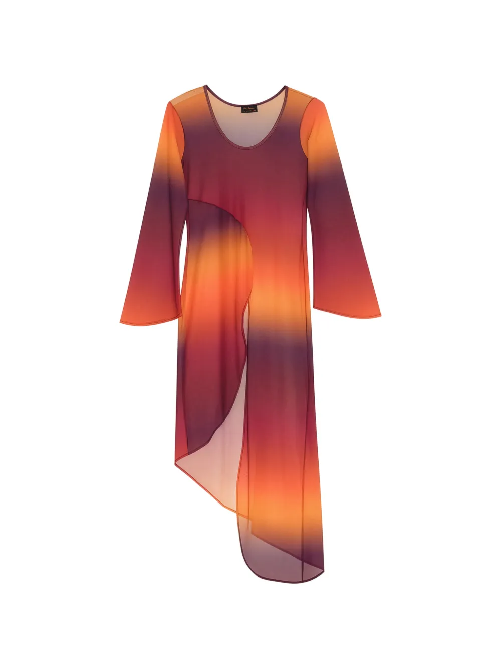 Amir Slama x Tati Barbieri asymmetrischer Kaftan mit Ombré-Effekt - Orange