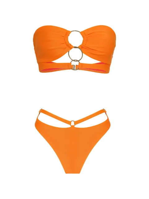 Amir Slama x Tati Barbieri ring-detail bandeau bikini