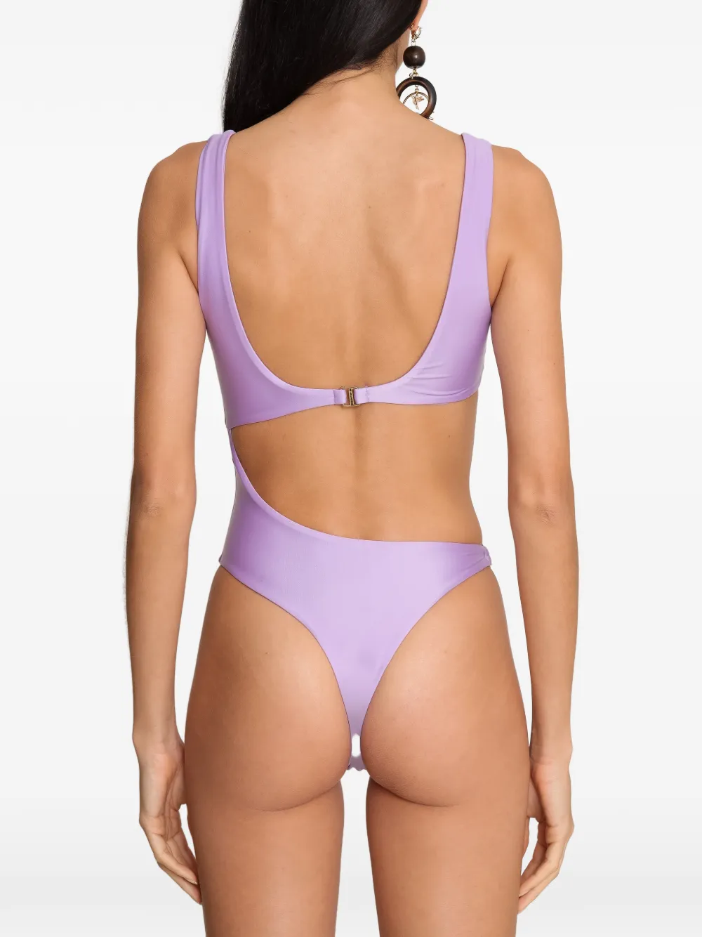 Amir Slama x Tati Barbieri badpak met ringdetail en uitgesneden details Paars