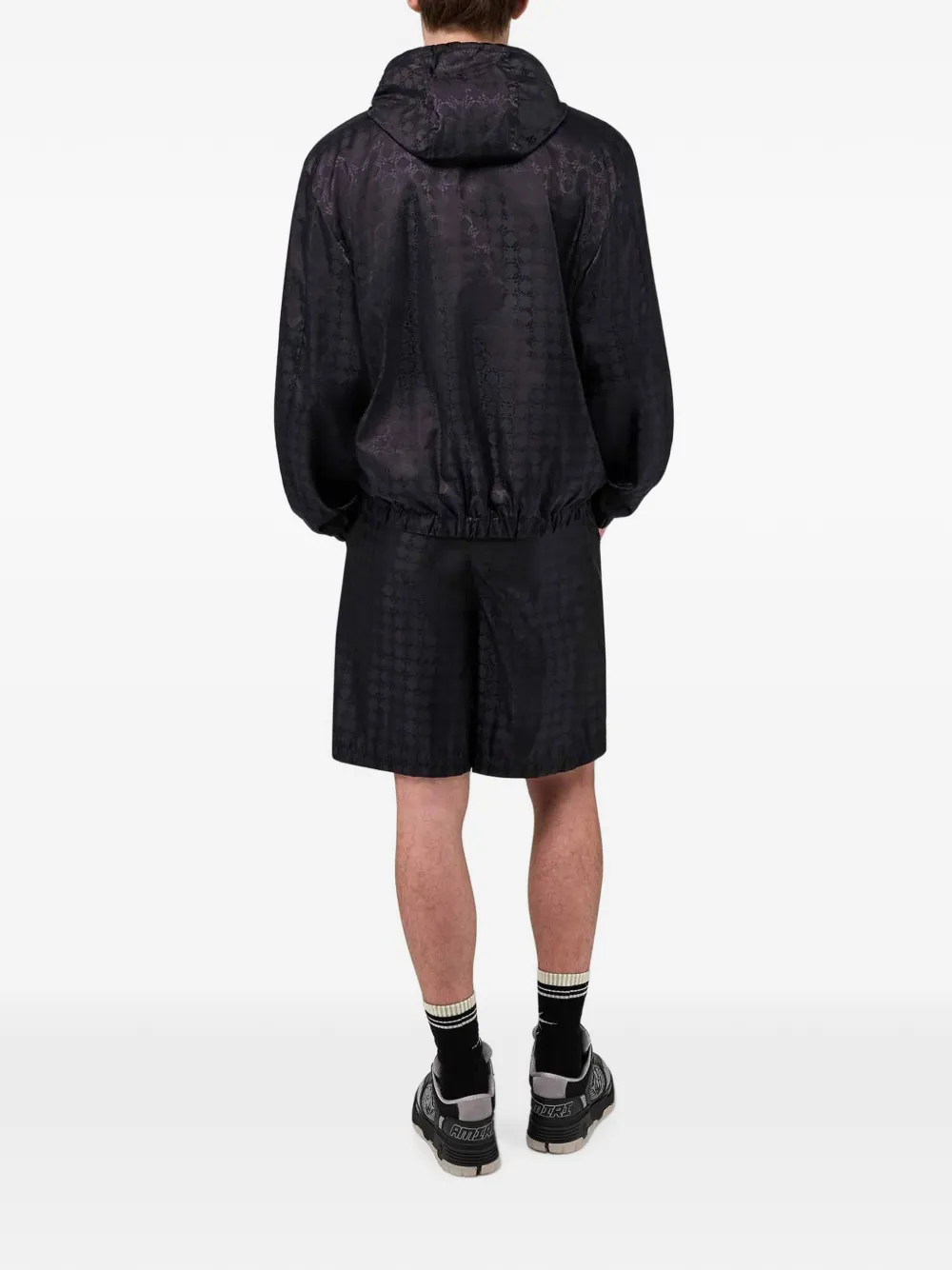  Amiri Ma Quad Windbreaker Jacket - Negro 