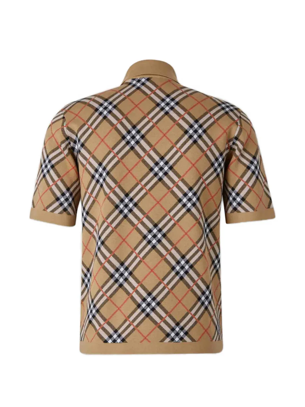 Burberry Check-pattern Polo Shirt - Neutro 