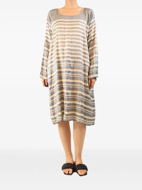 Dosa striped long-sleeve tunic dress
