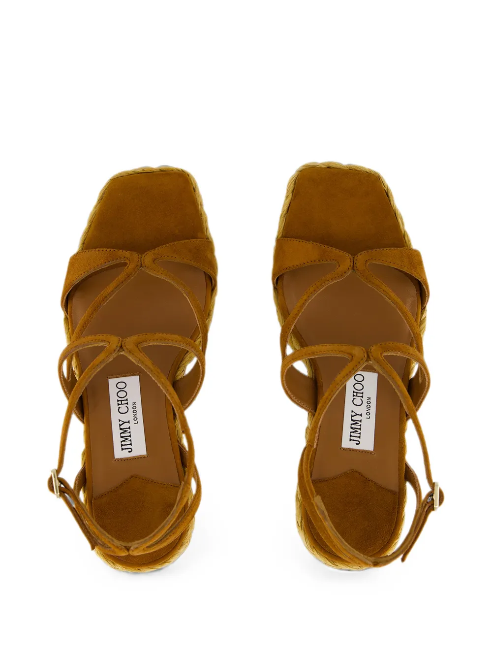 Jimmy Choo Ayla suede wedge sandals Bruin