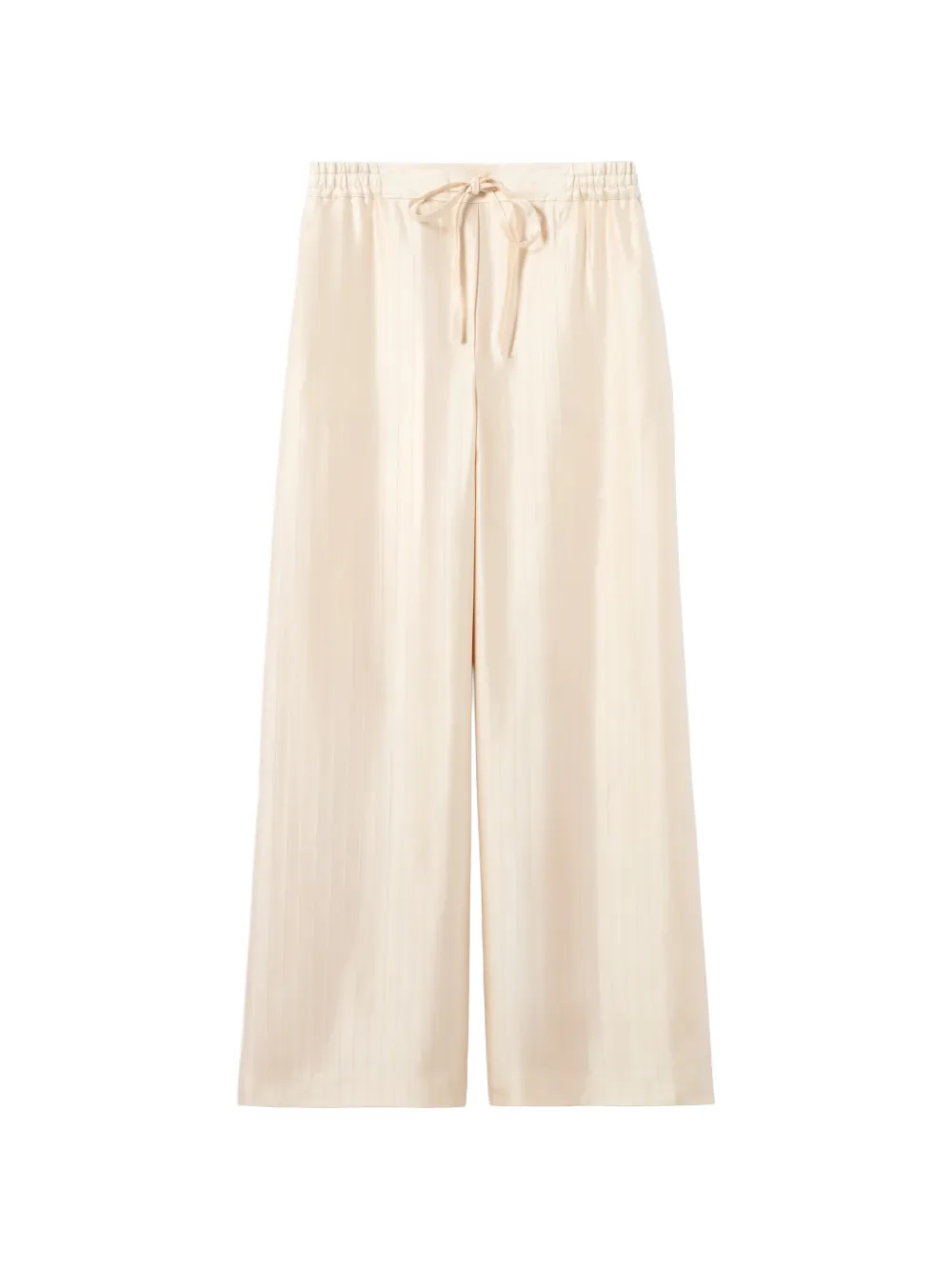 Claudie Pierlot Gestreepte palazzo broek Beige