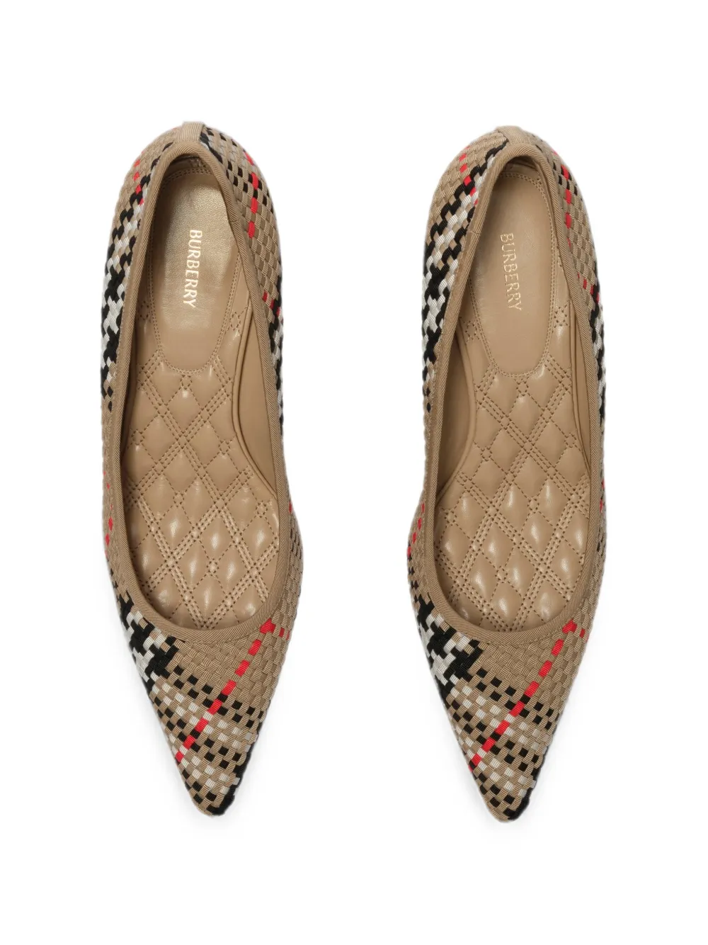 Burberry Check Dame pumps Beige