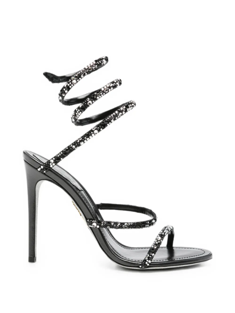 René Caovilla Cleo crystal-embellished sandals Zwart