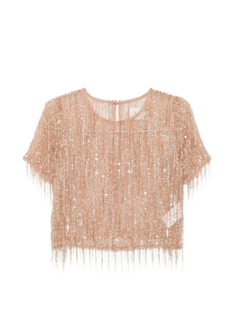 Aje Glisten embellished top