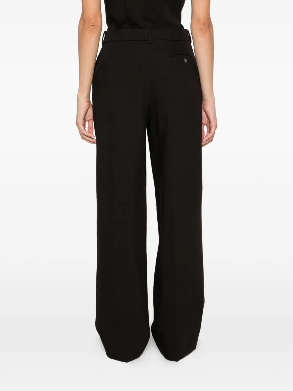 Magda Butrym Geplooide pantalon Bruin