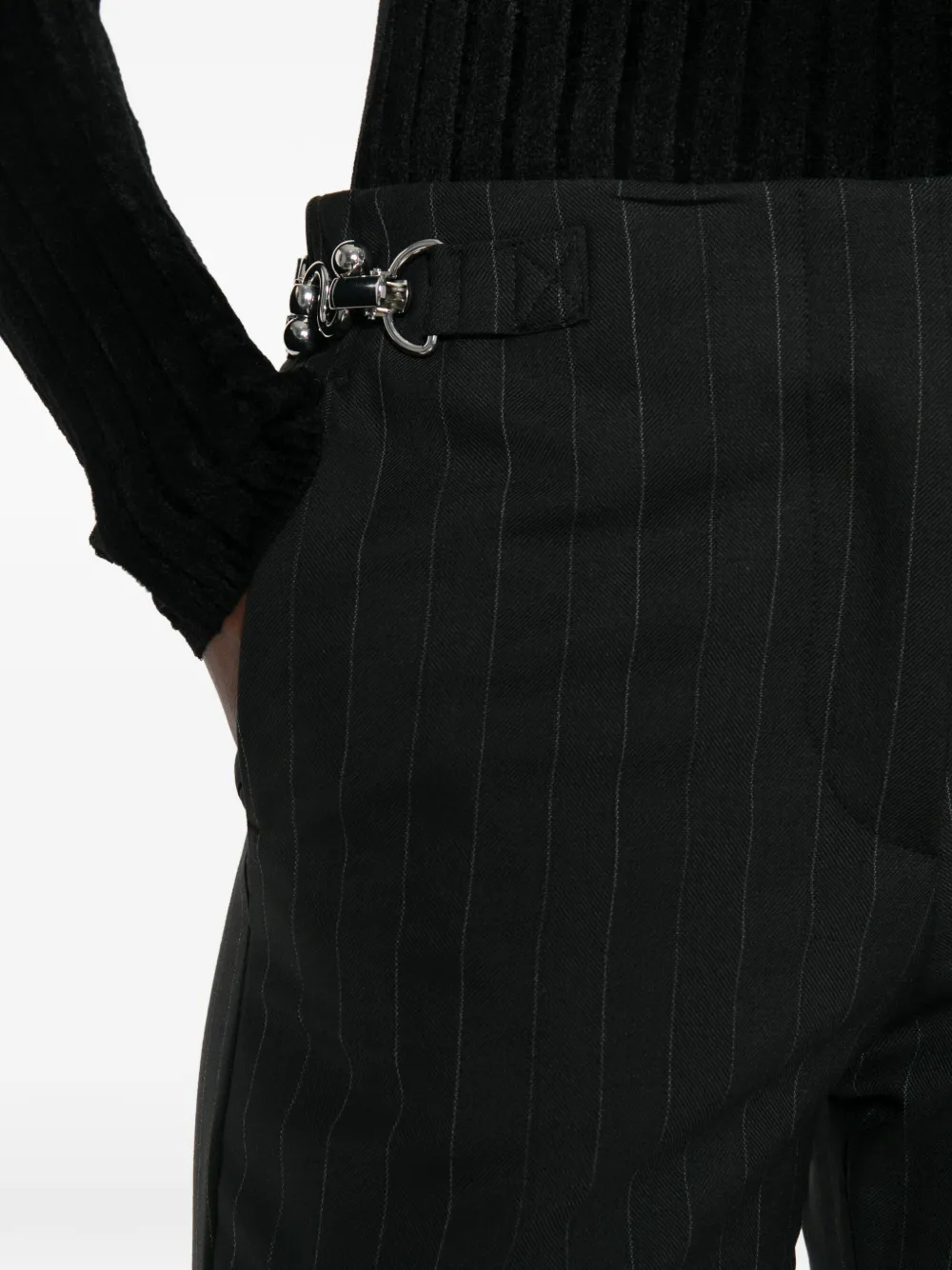 Sportmax Broek met wijde pijpen Zwart
