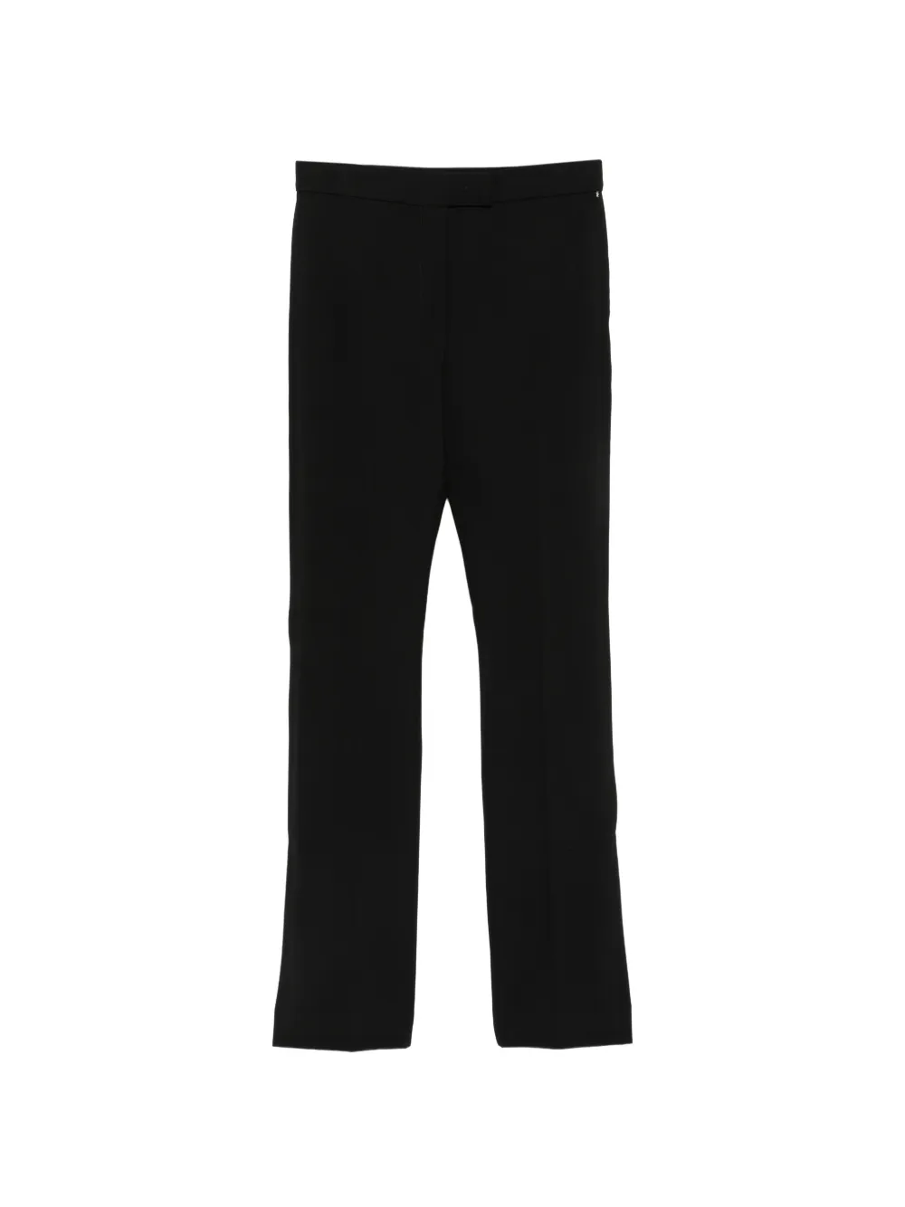 Sportmax high-waisted slit-hem trousers Zwart