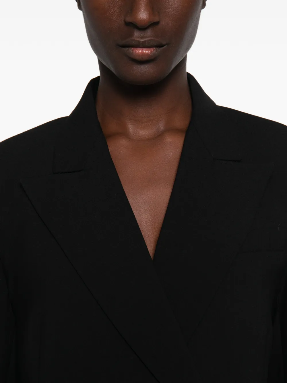 Sportmax Blazer met dubbele rij knopen Zwart