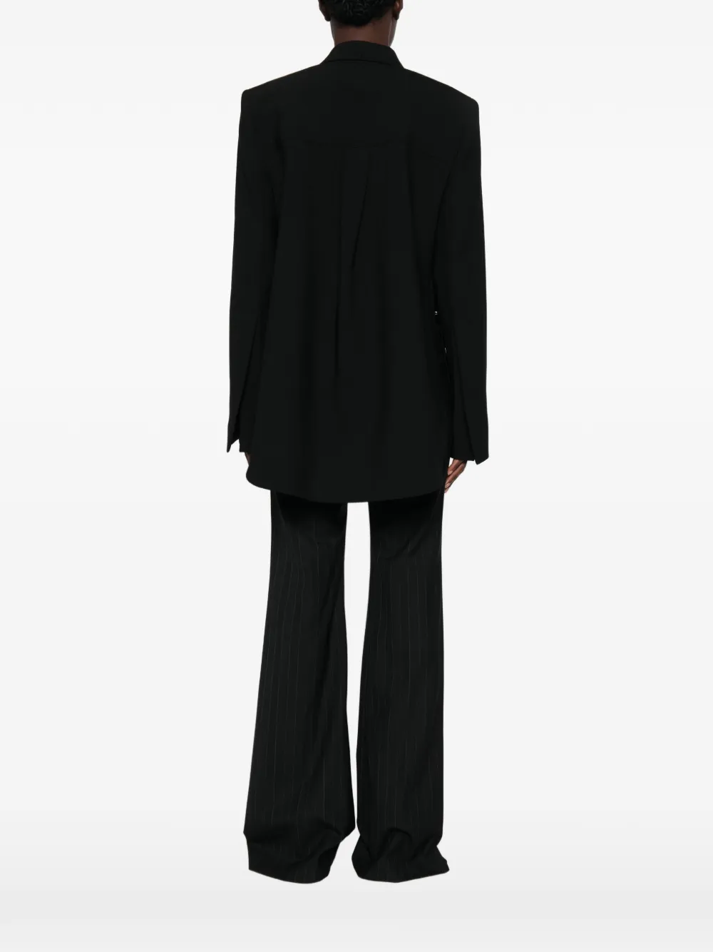 Sportmax Blazer met dubbele rij knopen Zwart