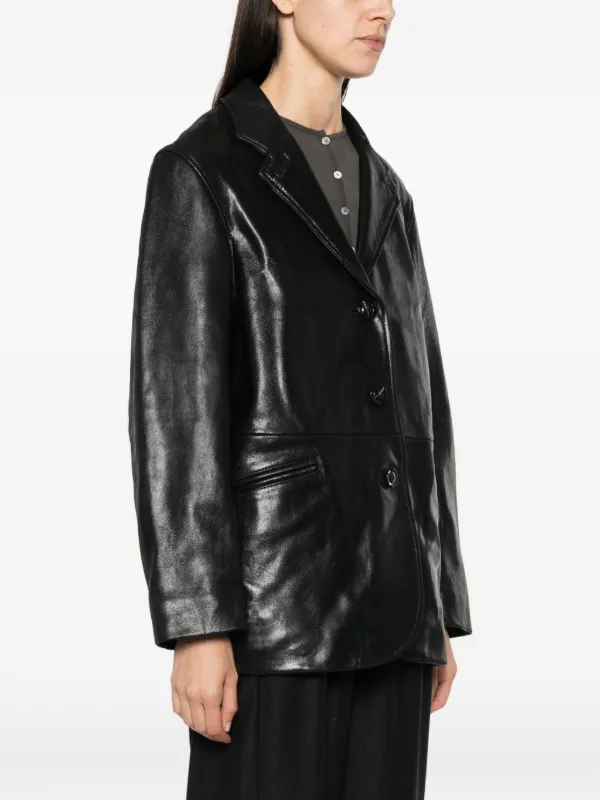 Soeur Luciano Leather Jacket | Black | FARFETCH