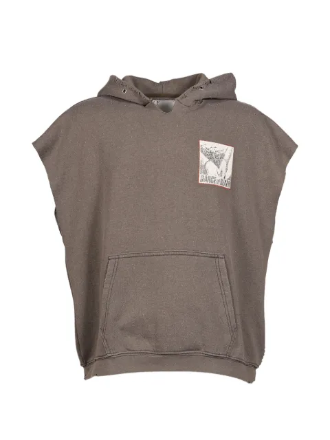 Paly Dr. Blue distressed graphic-print hoodie