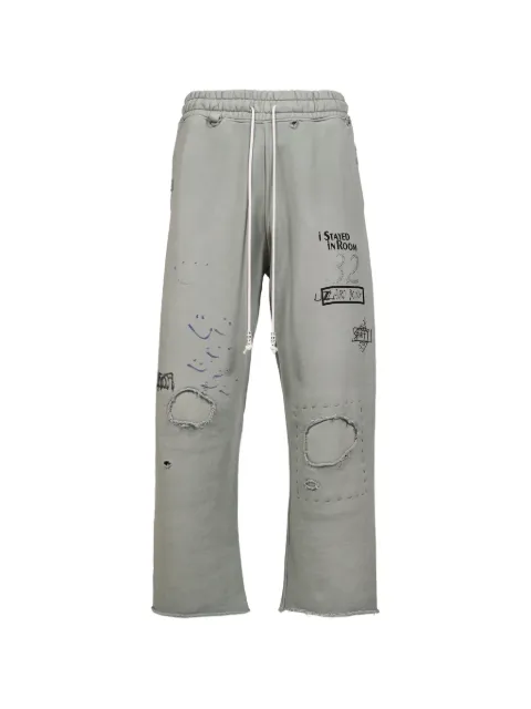 Paly Alta Cienega distressed graphic-print track pants