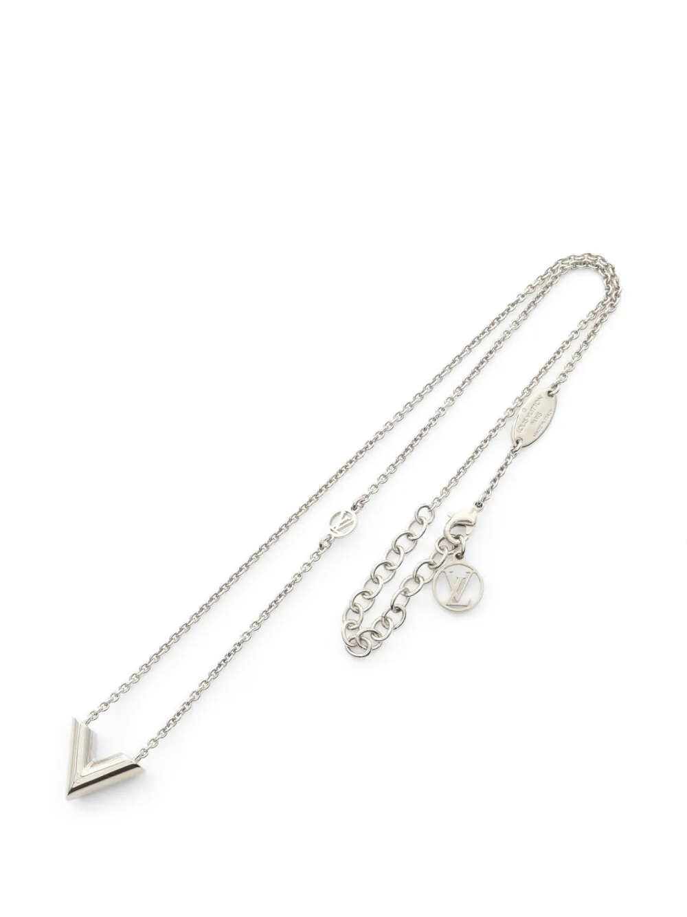 Louis Vuitton Pre-Owned 2023 Essential V necklace - Argento