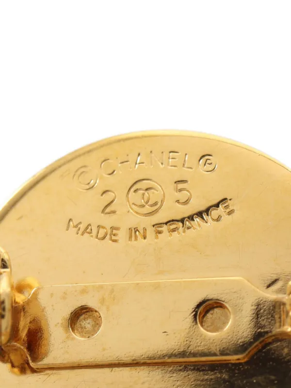 CHANEL ゴールド ハンドバッグ型ブローチ　ヴィンテージ CHANEL Pre-Owned 1986-1988 バッグモチーフ ブローチ | ゴールド