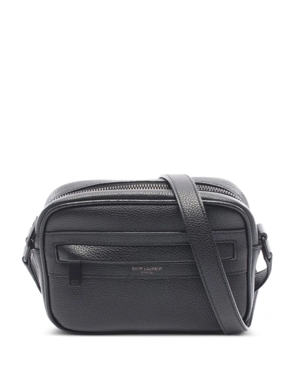Saint Laurent Pre-Owned 2010s Camp leather camera bag - Black