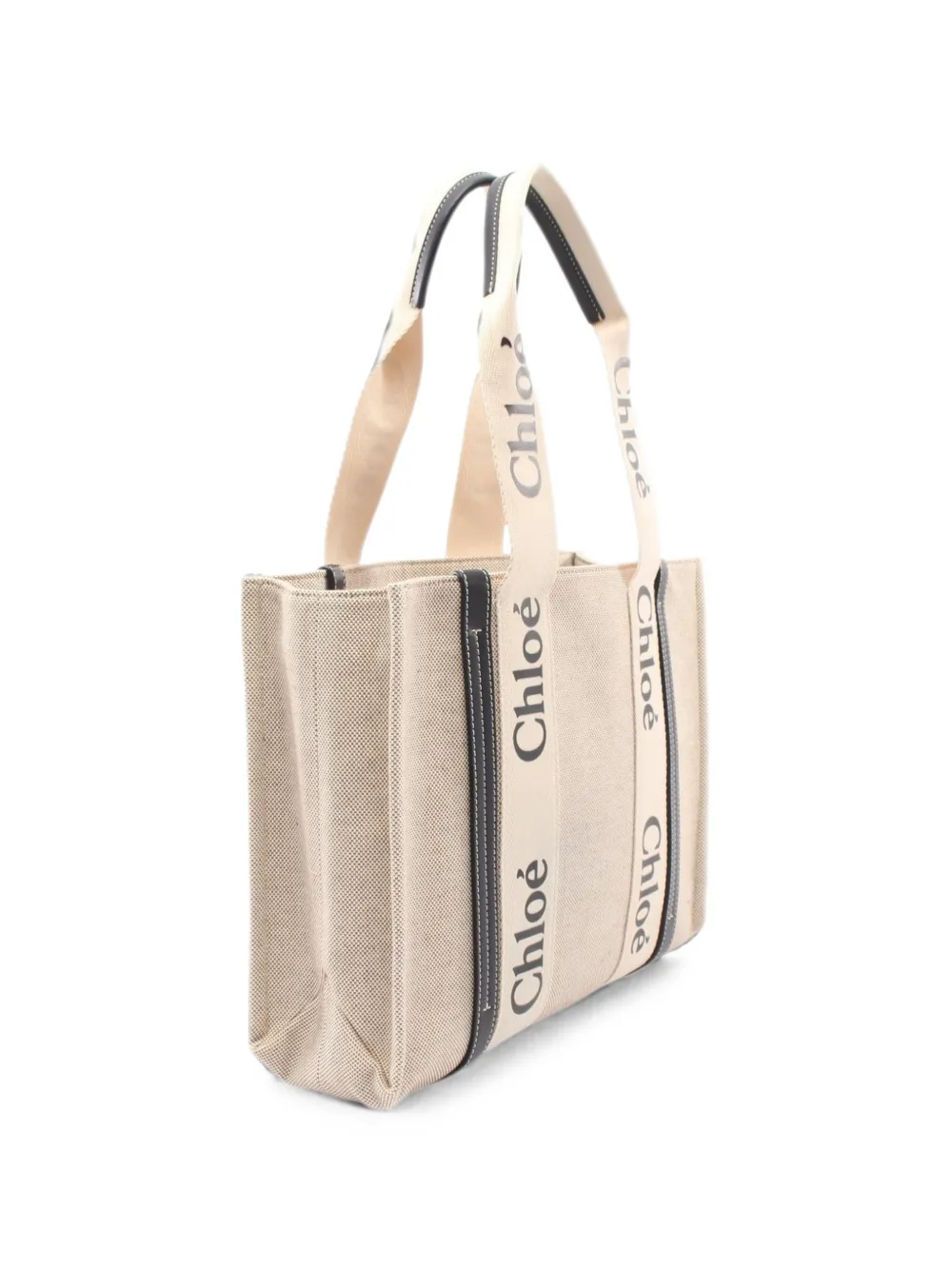 Chloé Pre-Owned 2010s Woody tote bag - Toni neutri