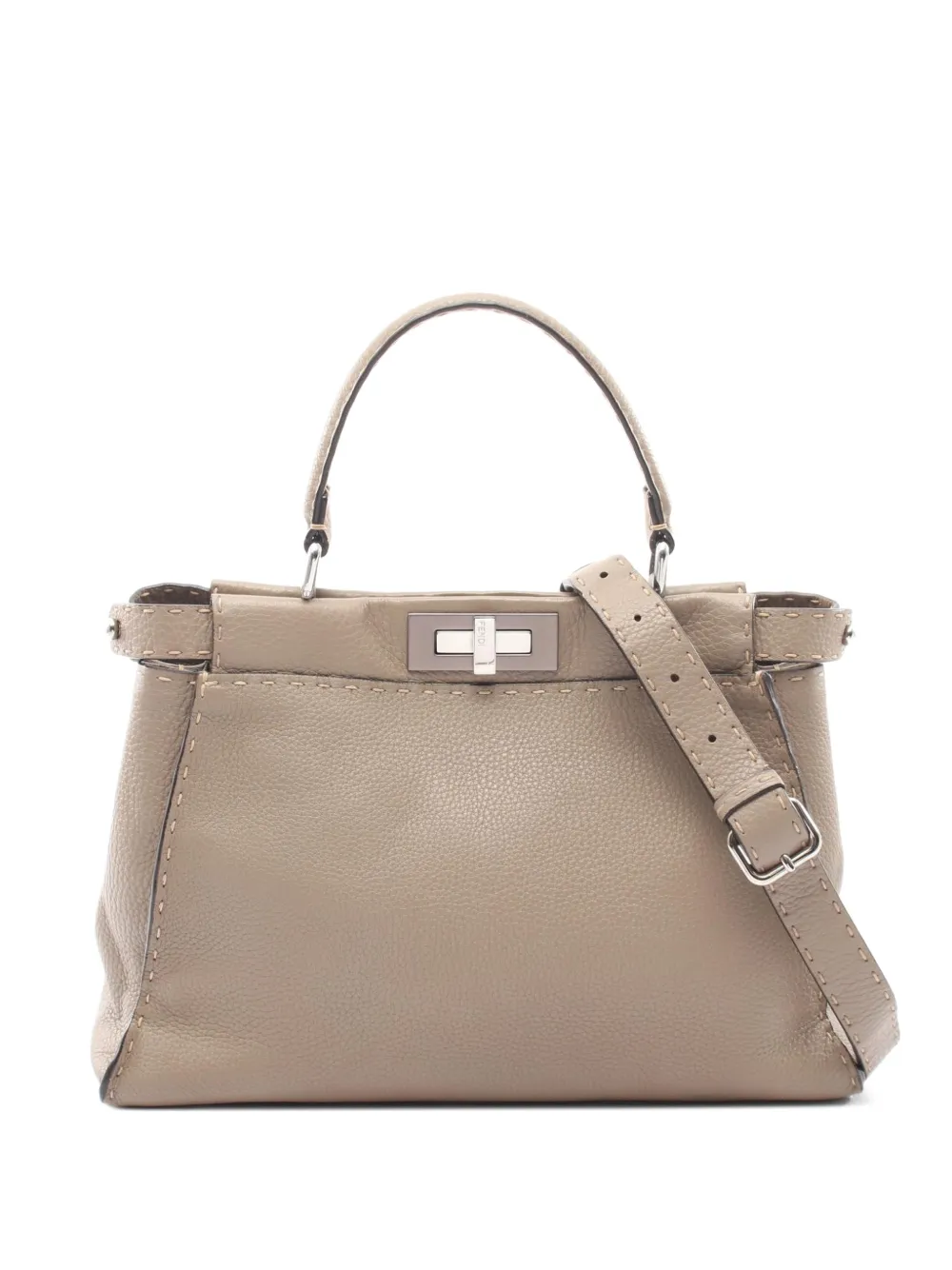 Fendi Pre-Owned 2010s Peekaboo Selleria handbag - Toni neutri