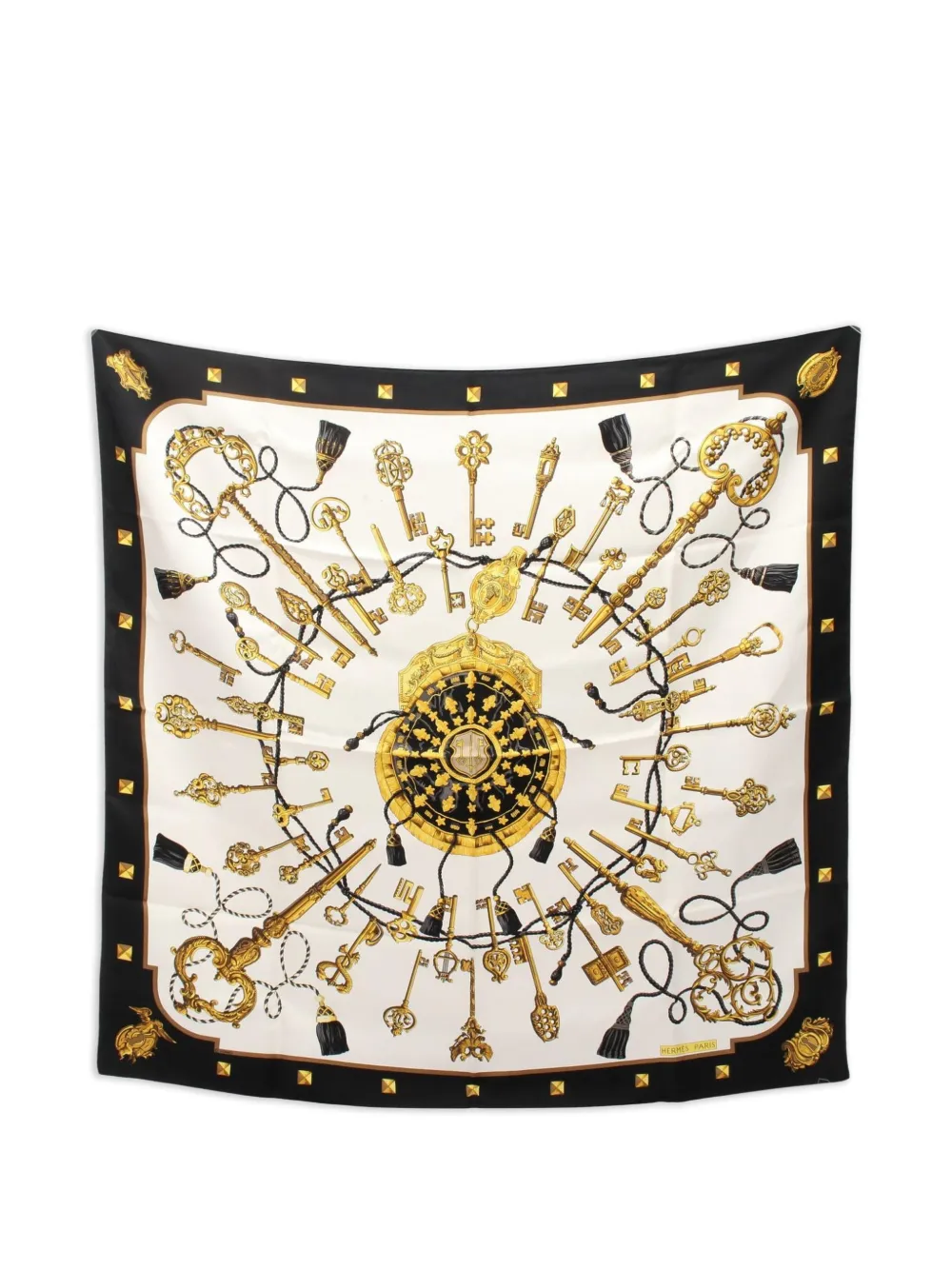 Hermès Pre-Owned 2010s Les Cles scarf - Toni neutri