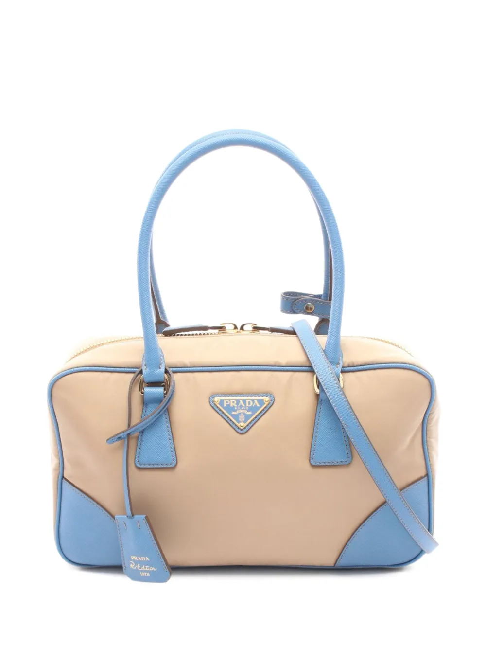 Prada Pre-Owned 2010s Re-Edition 1978 Saffiano leather tote bag - Toni neutri