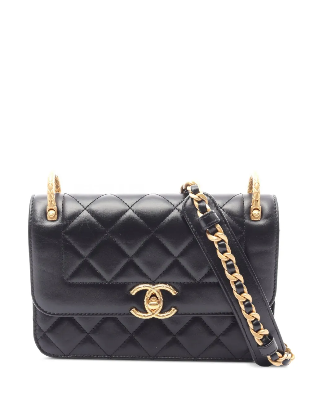 CHANEL Pre-Owned 2021s Matelasse Chain shoulder bag - Black