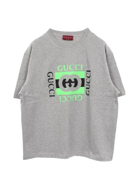 Gucci Pre-Owned Interlocking G logo cotton T-shirt