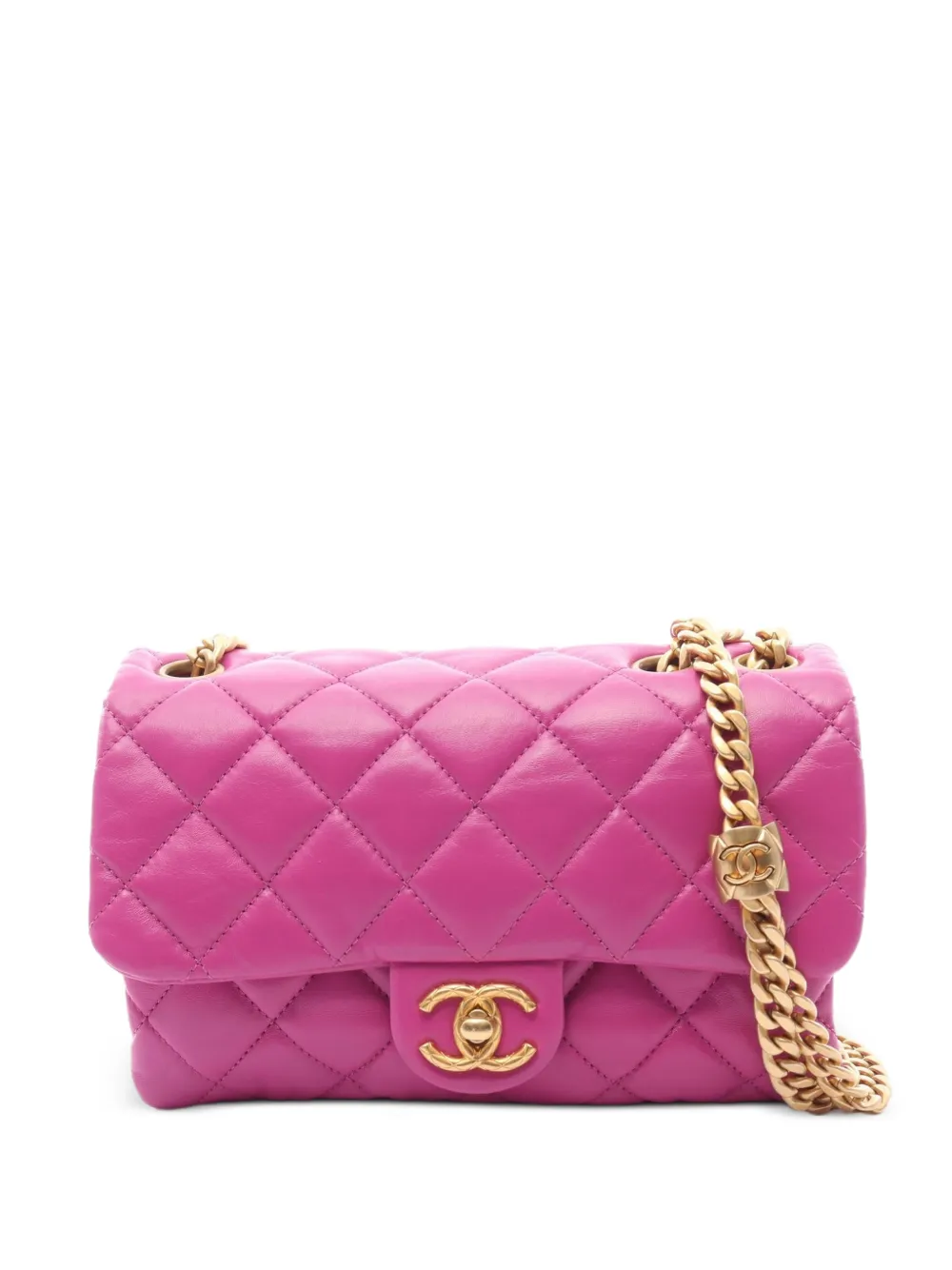 CHANEL Pre-Owned Matelasse chain shoulder bag - Rosa