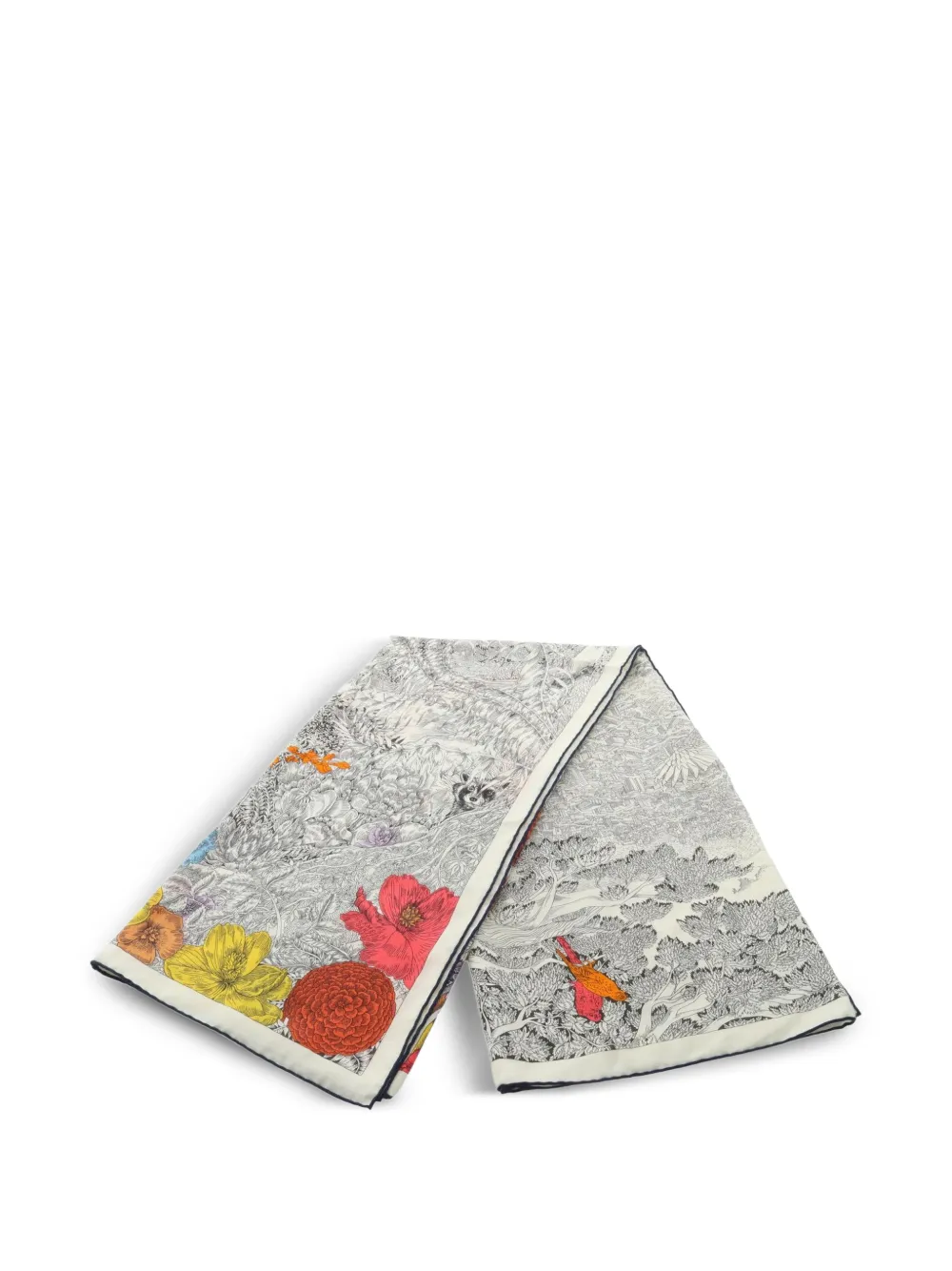 Hermès Pre-Owned 2010s Retour a la Nature scarf - Toni neutri