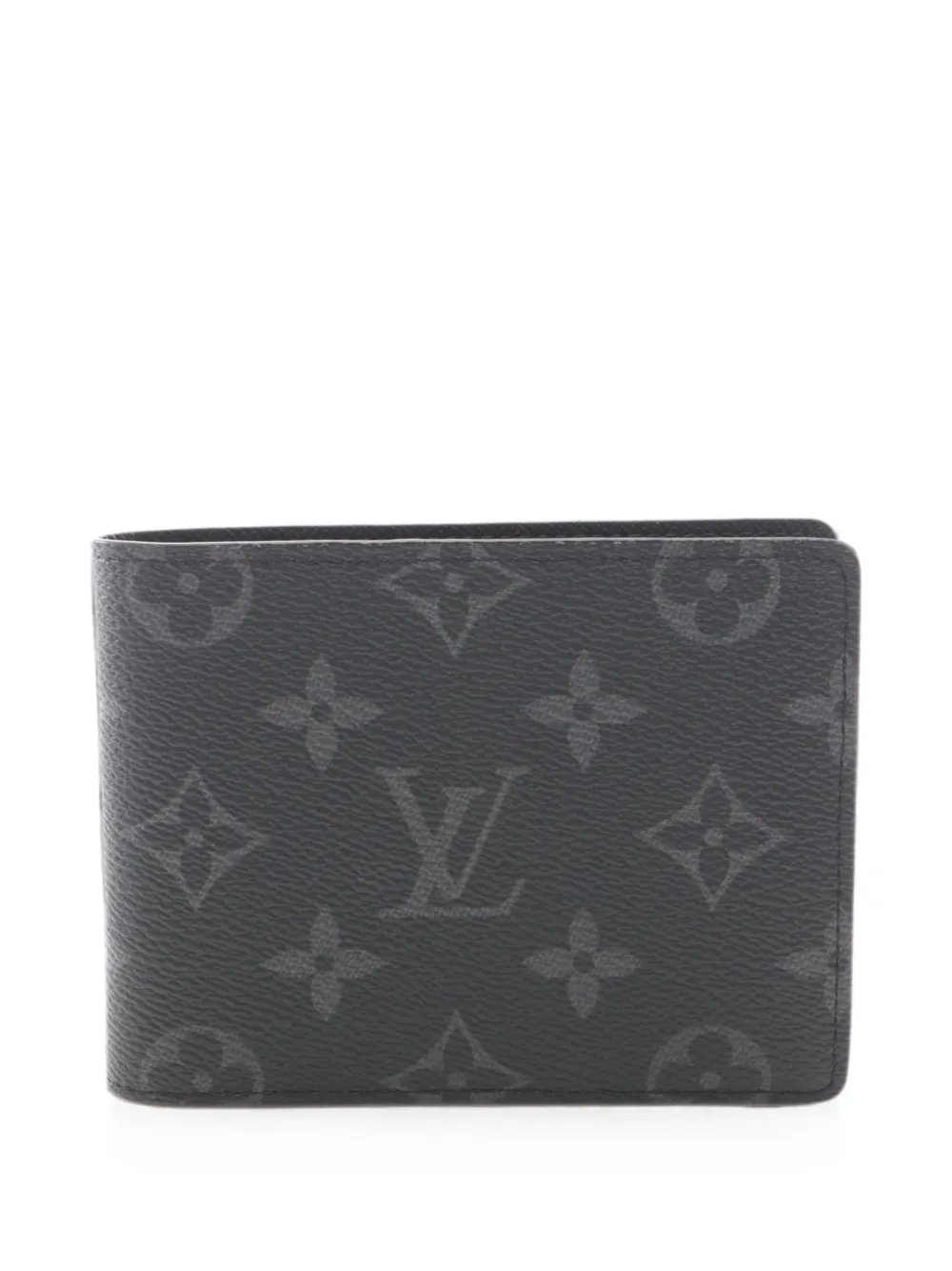 Louis Vuitton Pre-Owned 2021S Monogram Eclipse bi-fold wallet - Black