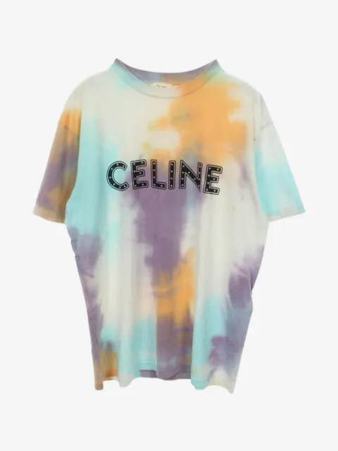 Celine Pre-Owned 2000s stud logo tie-dye T-shirt