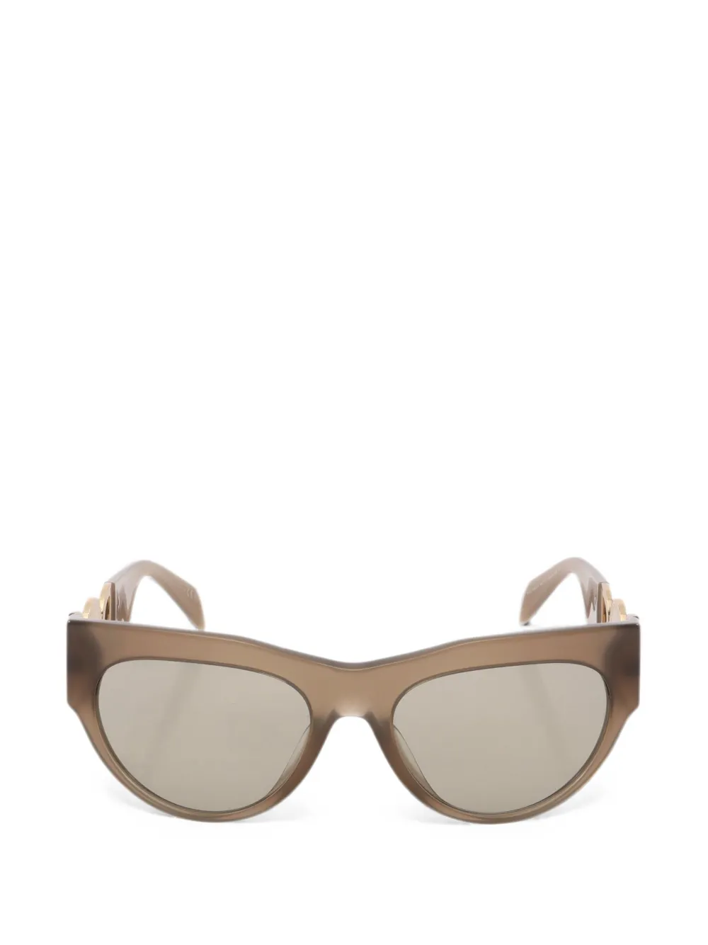 Versace Pre-Owned 2010s Medusa Greca cat-eye frame sunglasses - Marrone