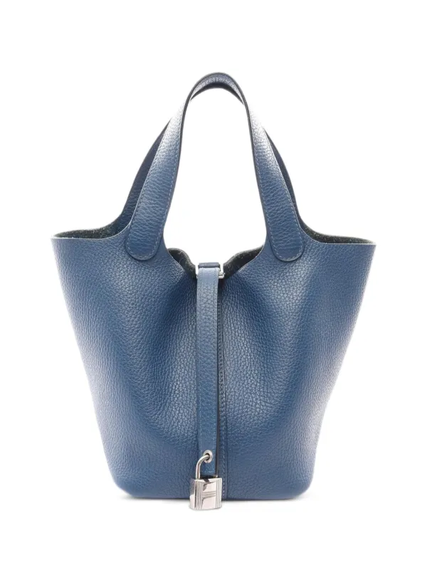Hermès Pre-owned 2020 PM Picotan Lock Handbag in Blue