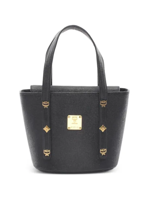 MCM Pre-Owned tote con apliques del logo 2000