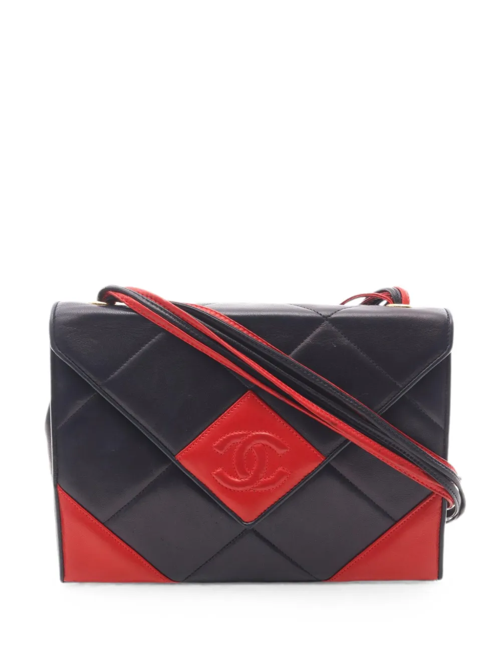 CHANEL Pre-Owned 1989-1991 diamond-stitch shoulder bag - Blu