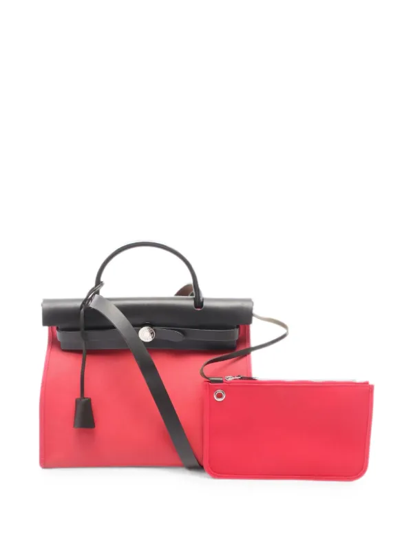 Hermès Pre-owned 2017 PM Herbag Zip Handbag in Pink